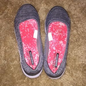 Grey Memory Foam Danskin Slip Ons